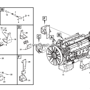 LGMG MT76 Mine Truck - Engine assembly - A0100-2701011008