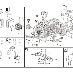 LGMG MT95H Mine Truck - Engine system - A0100-2701011460