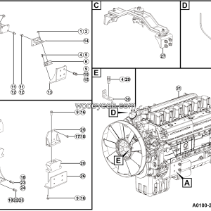LGMG LGMG50T 2025 - Engine installation - A0100-2701014336.S1B