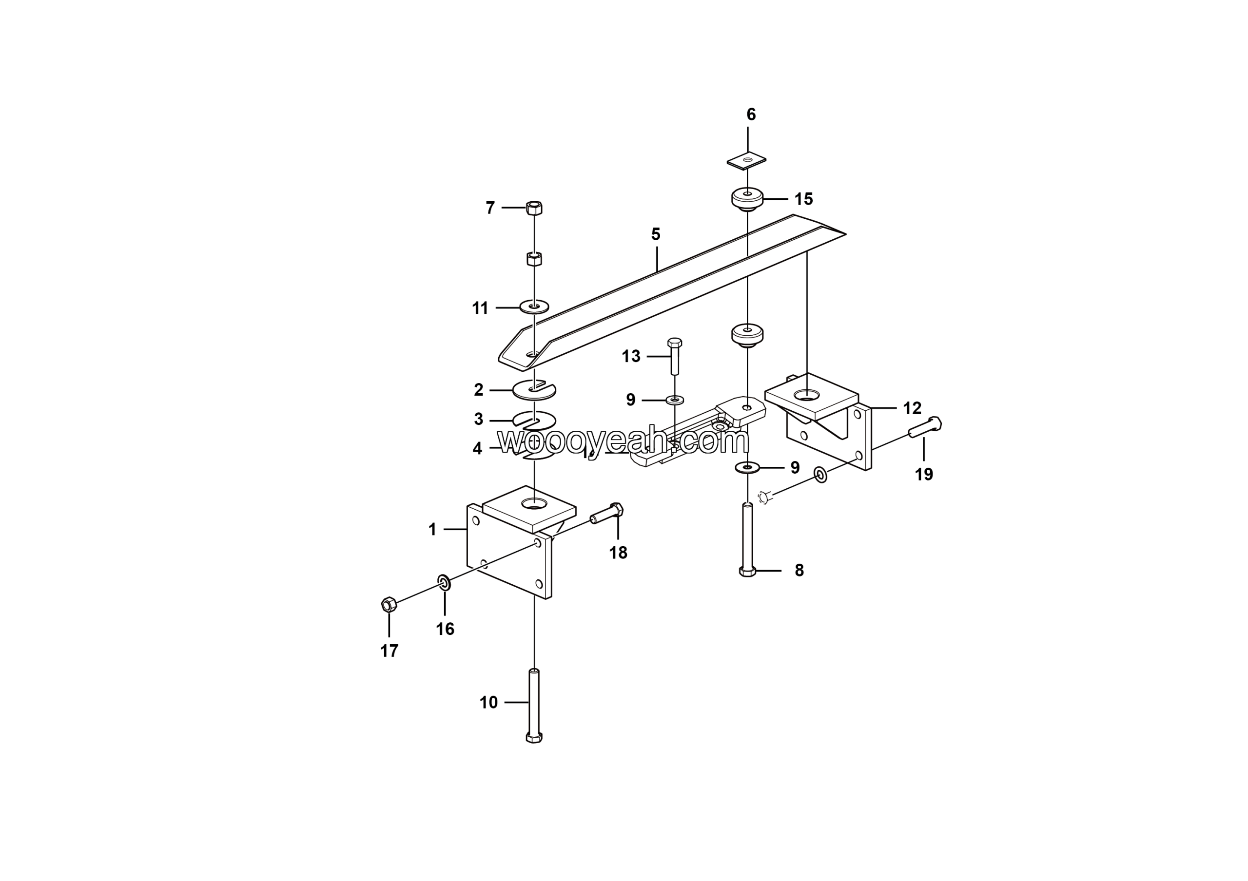 LGMG Off-Highway Dump Truck 2022 - Transmission anchorage assy - A0100-2705010780