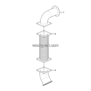 LGMG Mine Truck Mine Truck - Exhaust pipe ii assembly - A0100-4110000733