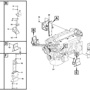LGMG MT76 Mine Truck - Egineer assembly - A0101-2701011077