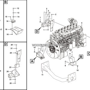 LGMG MT86H Mine Truck - Engine assembly - A0101-2701011141