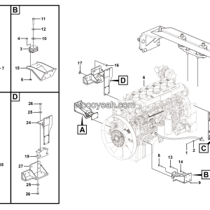 LGMG MT86H Mine Truck - Engine assy - A0101-2701011640