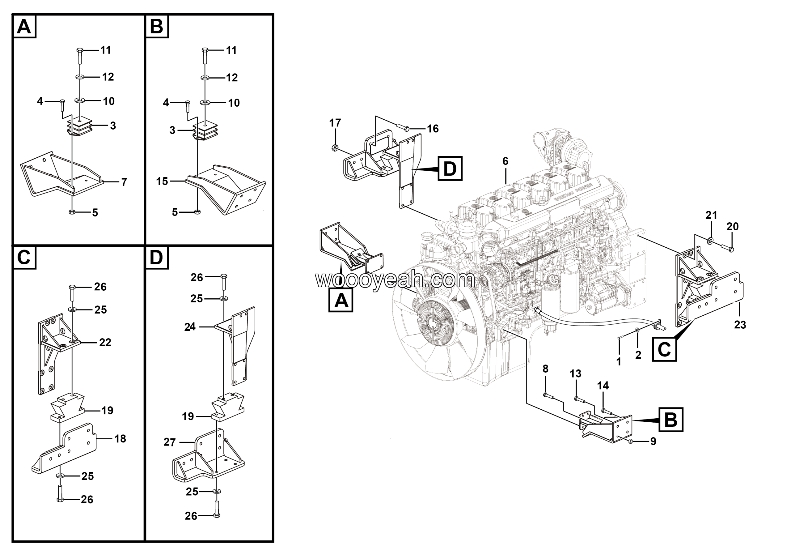 LGMG Off-Highway Dump Truck 2023 - Engine assy - A0101-2701012295.S