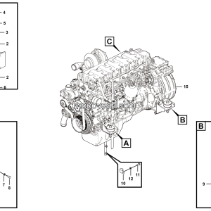 LGMG Off-Highway Dump Truck 2023 - Engine installation assy - A0101-2701013025