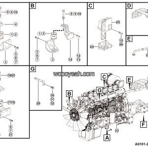 LGMG CMT106H 2025 - Engine installation - A0101-2701013631.S1A