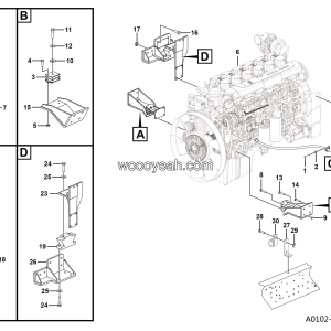 LGMG MT86H Mine Truck - Engine assy - A0102-2701011566