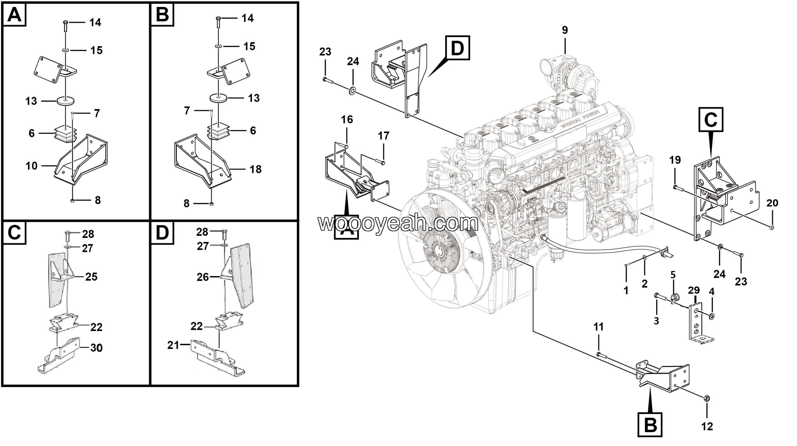 LGMG Off-Highway Dump Truck 2021 - Engine assy - A0104-2701011568