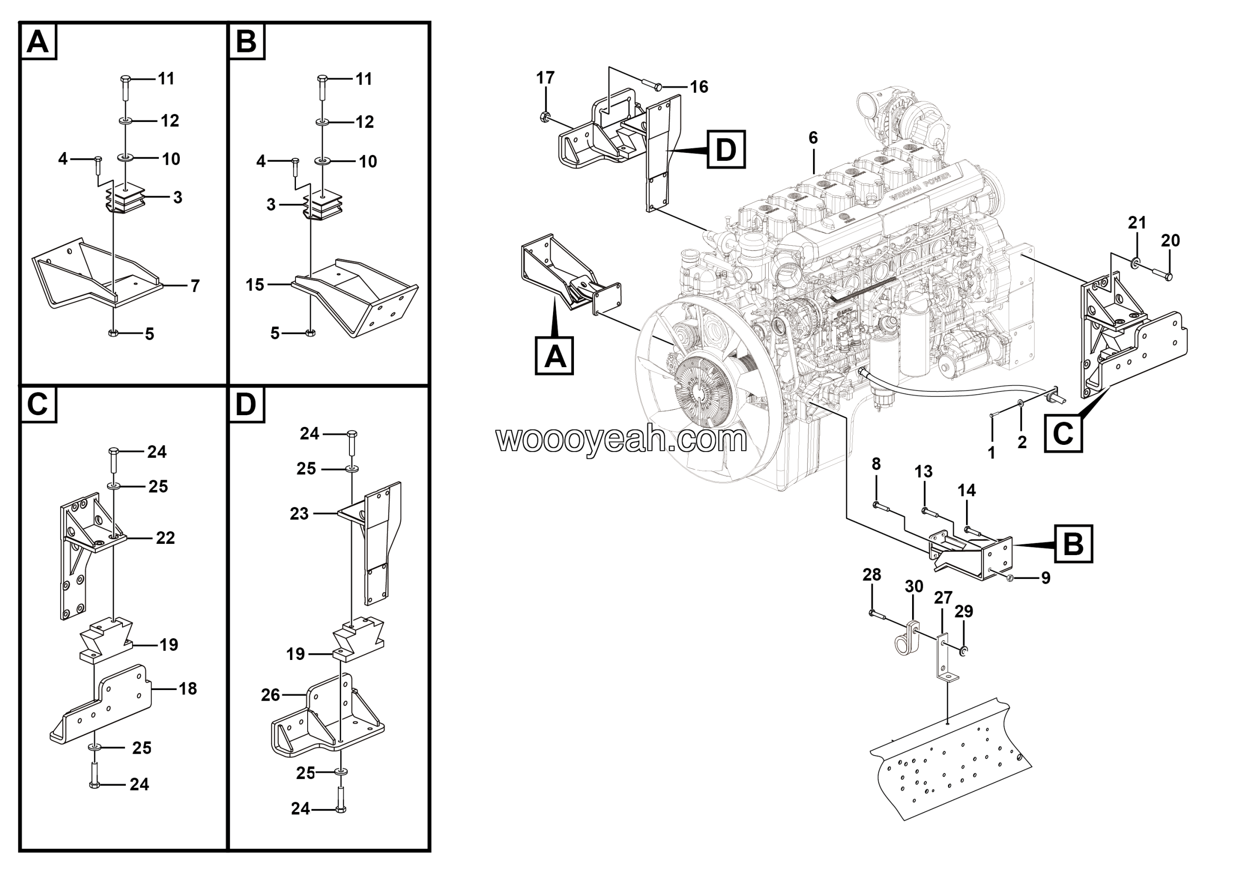 LGMG Off-Highway Dump Truck 2021 - Engine assy - A0105-2701011570