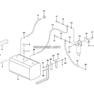 LGMG Mine Truck Mine Truck - Fuel tank assy - A0200-2702010350