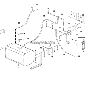 LGMG MT86H Mine Truck - Fuel tank assy - A0201-2702010342