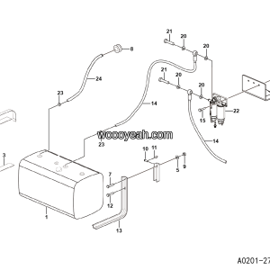LGMG Off-Highway Dump Truck 2024 - Fuel tank assy - A0201-2702010725.S1A