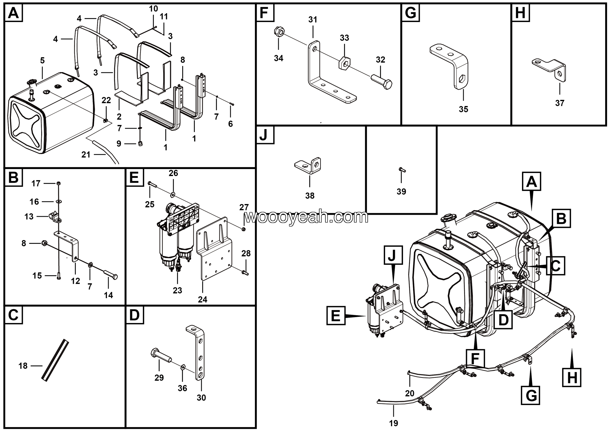 LGMG - 2025 - Oiltank assembly - A0201-2702011127.S1A