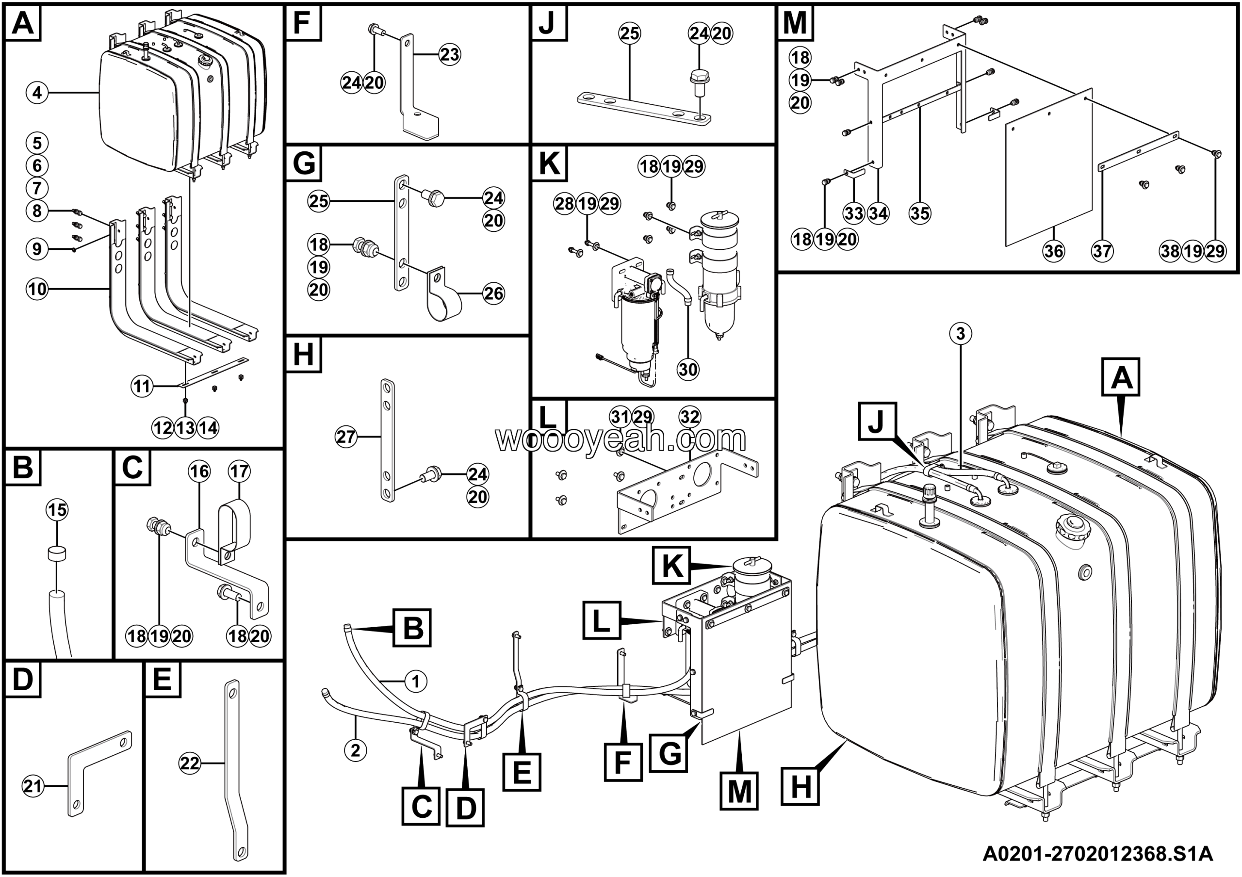 LGMG Mine Truck 2026 - Fuel sys installation - A0201-2702012368.S1A