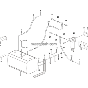 LGMG MT95H Mine Truck - Fuel tank assy - A0203-2702010272