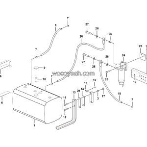 LGMG MT86H Mine Truck - Fuel tank assy - A0204-2702010272