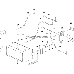 LGMG MT95H Mine Truck - Fuel tank assy - A0205-2702010272