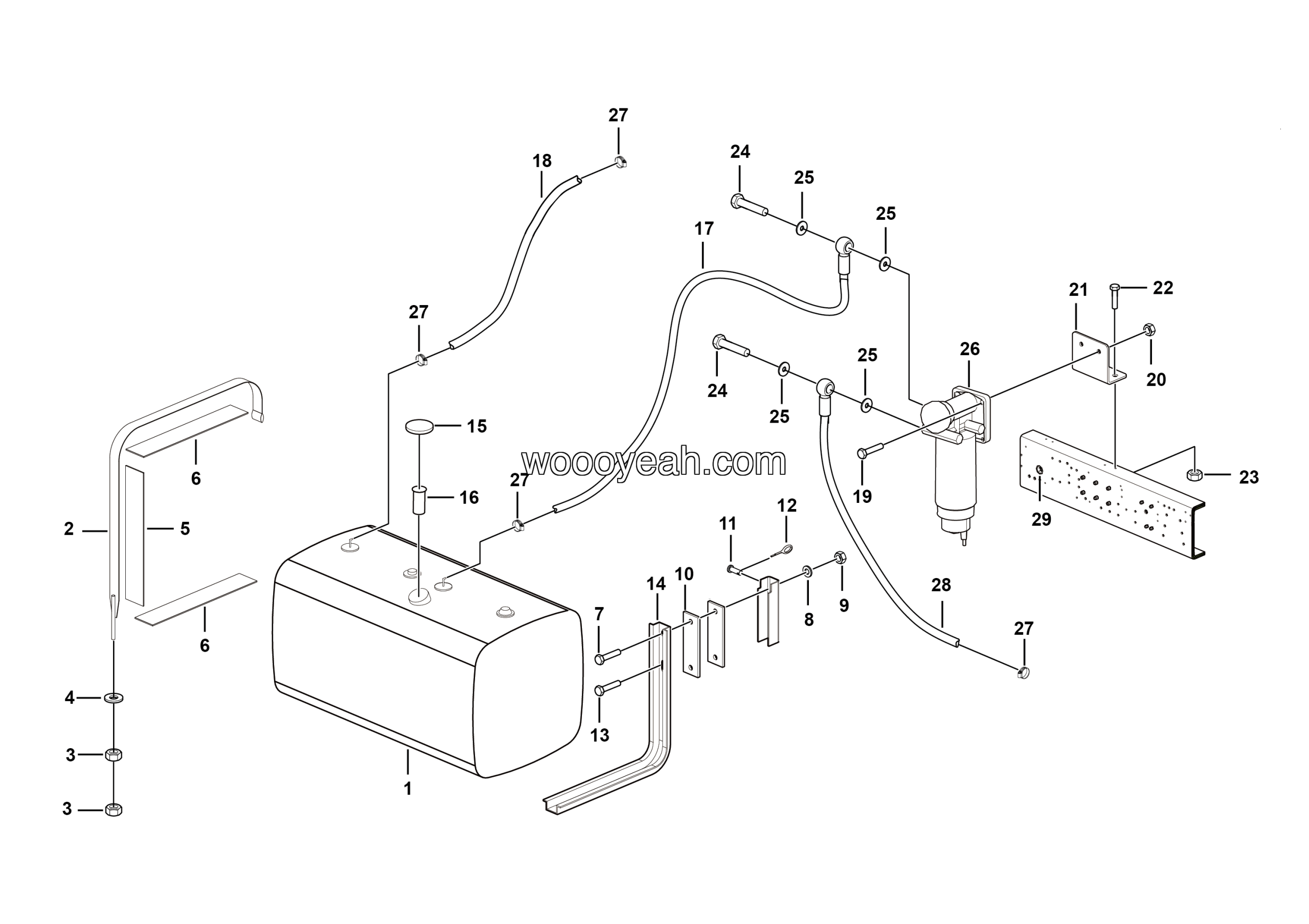 LGMG Off-Highway Dump Truck 2021 - Fuel tank assy - A0206-2702010272