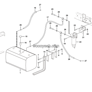 LGMG MT86H Mine Truck - Fuel tank assy - A0207-2702010221