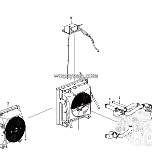 LGMG ？？2？？？？？？？？？？？o Hydrualic Excavator 2024 - Engine Radiator system - A0300-2603000045.S