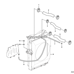 LGMG Mine Truck Mine Truck - Raditor - A0300-2703010238001