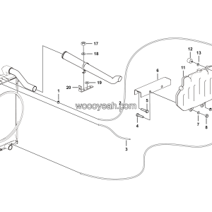 LGMG MT86M Mine Truck - Expansion water tank assy - A0300-2703010910