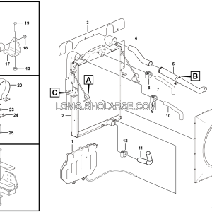 LGMG MT95 Mine Truck - Radiator assembly - A0300-2703010958