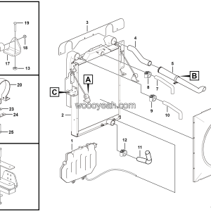 LGMG MT95 Mine Truck - Radiator assembly - A0300-2703010958