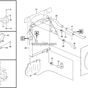 LGMG Off-Highway Dump Truck 2020 - Radiator assy - A0300-2703011133.S1b