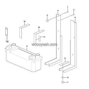 LGMG Off-Highway Dump Truck 2022 - Oil Radiator installation assy - A0300-2703012291