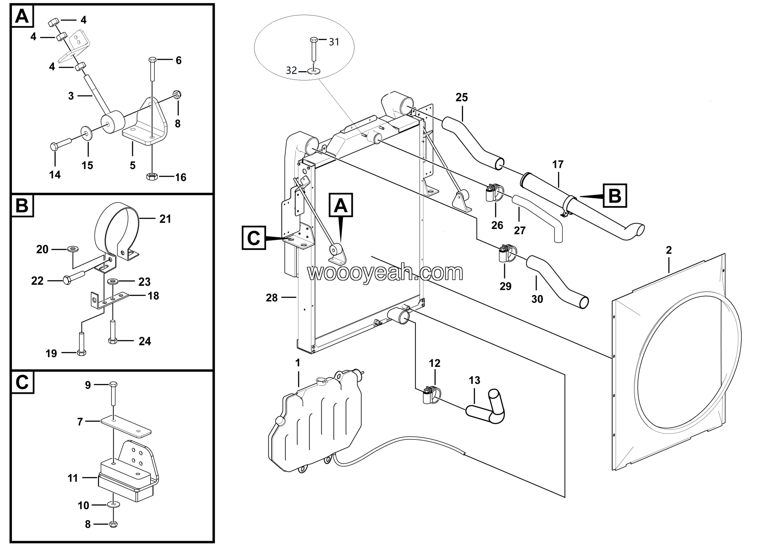 LGMG Off-Highway Dump Truck 2022 - Radiator assy - A0300-2703012533