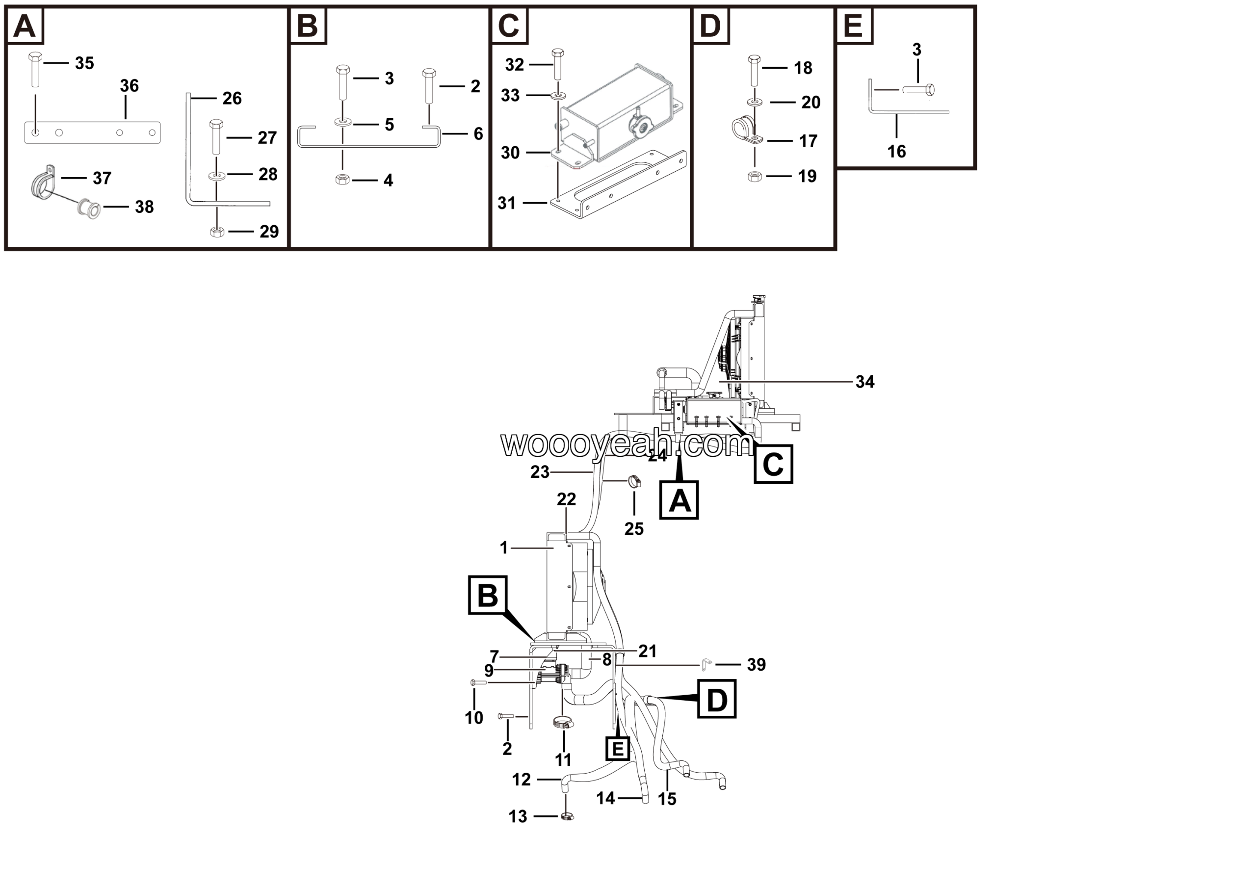 LGMG Off-Highway Dump Truck 2021 - Battery cooling assy - A0300-2703012733.S1A