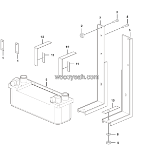 LGMG Off-Highway Dump Truck 2024 - Oil Radiator installation assy - A0300-2703014613