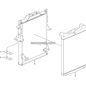 LGMG MT95 Mine Truck - Radiator assembly - A0300-4110001570