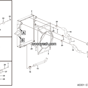 LGMG Off-Highway Dump Truck 2022 - Main raditor mounting assy - A0301-2703013469.S1A