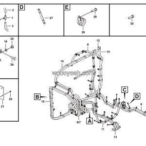 LGMG Off-Highway Dump Truck 2023 - Cab  thermal  management  mounting  assembly - A0301-2703015474.S1A