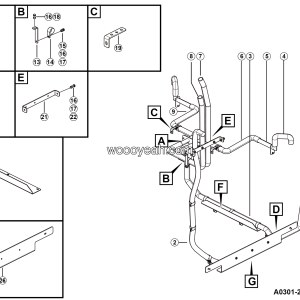 LGMG Off-Highway Dump Truck 2023 - Cooling lines assy between batteries - A0301-2703015770.S1A