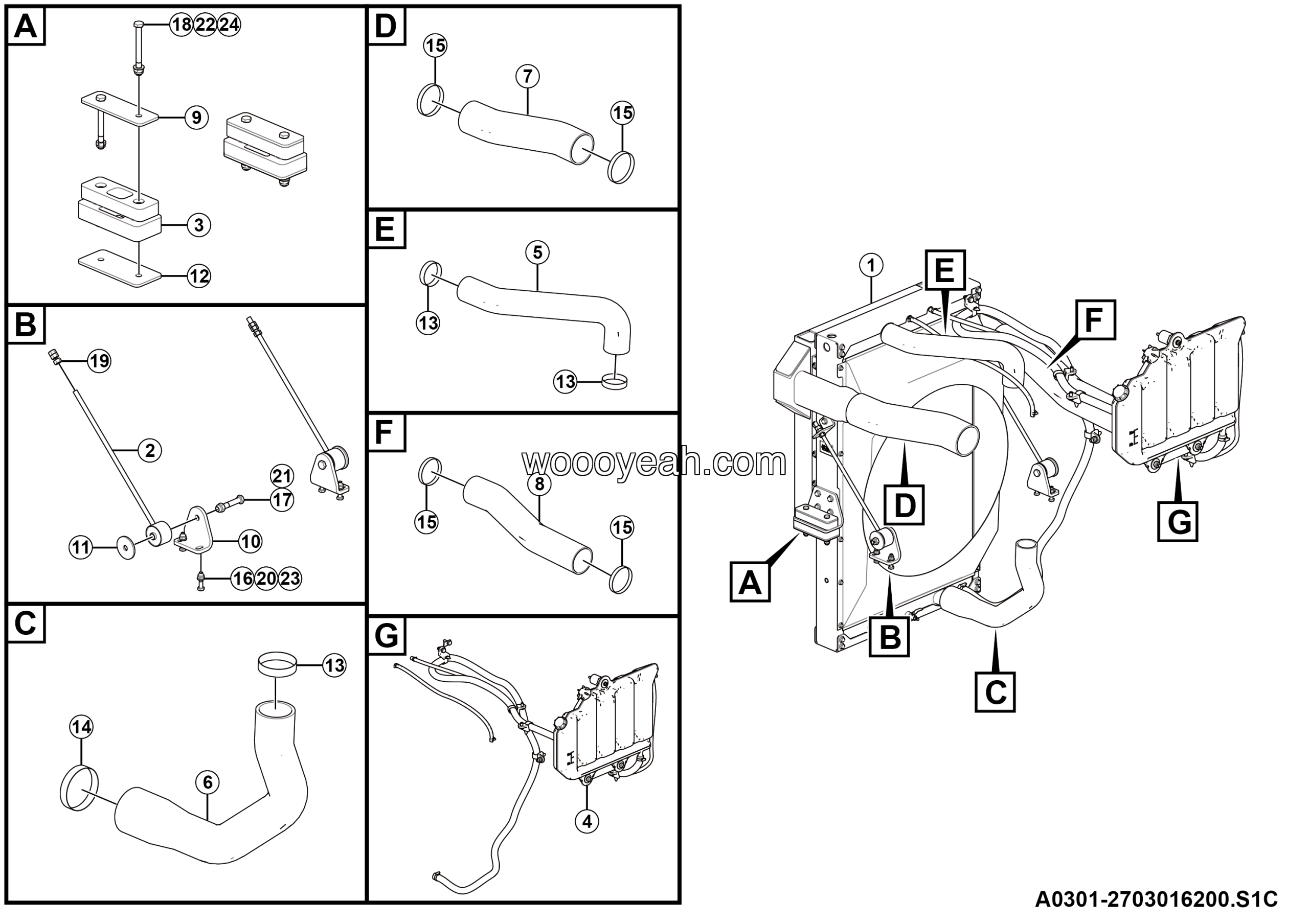 LGMG Off-Highway Dump Truck 2024 - Radiator assy - A0301-2703016200.S1C