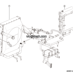 LGMG Off-Highway Dump Truck 2023 - Radiator installation - A0301-2703016208.S1A
