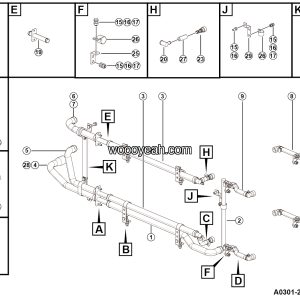 LGMG Off-Highway Dump Truck 2023 - Battery thermal mgnt lines assy - A0301-2703016274.S1A