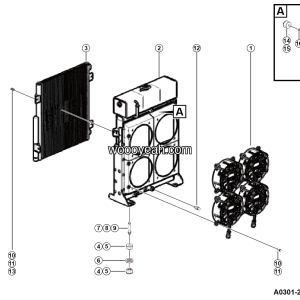 LGMG Off-Highway Dump Truck 2023 - Low-temperature radiator and mounting assy - A0301-2703016338.S1A