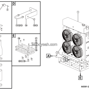 LGMG CMT96A 2025 - Auxiliary radiator installation - A0301-2703017257.S1C