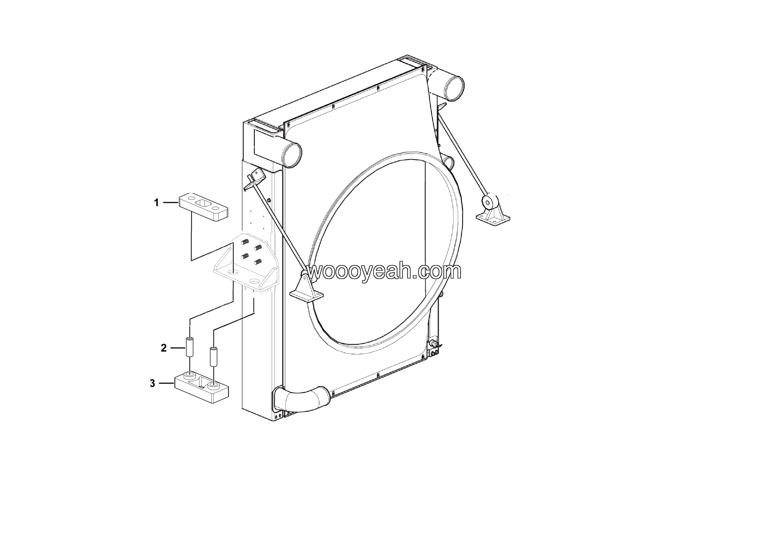 LGMG Off-Highway Dump Truck 2022 - Radiator shock absorber assy - A0301-4110001445