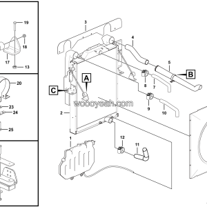 LGMG MT86H Mine Truck - Radiator assy - A0302-2703010958