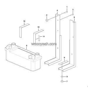 LGMG Off-Highway Dump Truck 2020 - Oil Radiator installation assy - A0500-2705010619