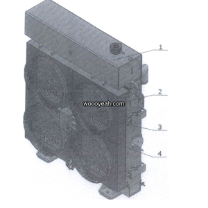 LGMG Off-Highway Dump Truck 2023 - Radiator assembly M9116912 - A0700-4110706729