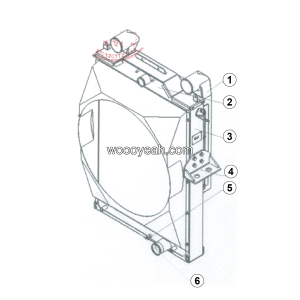 LGMG - 2025 - Radiator assy M9116939 - A0700-4110706749
