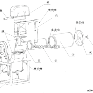 LGMG MT50 2025 - Heavy-dust air filter assy 1800sm - A0700-4190709850