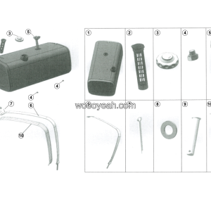 LGMG MT50 2025 - 350L fuel tank LG02-RYX-024 - A0700-4190709956